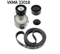 Kit cinghia trapezoidale multirighe VKMA 33018 SKF per PEUGEOT CITROËN