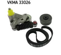 Kit cinghia trapezoidale multirighe VKMA 33026 SKF per CITROËN PEUGEOT