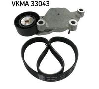 SKF VKMA 33043 Kit Cinghia Multi-V | Vkma 33043 per (HDI, TDCI)