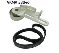 Kit cinghia trapezoidale multirighe VKMA 33046 SKF per CITROËN PEUGEOT NISSAN