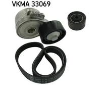 Kit cinghia trapezoidale multirighe VKMA 33069 SKF per PEUGEOT CITROËN