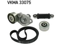 Kit cinghia trapezoidale multirighe VKMA 33075 SKF per PEUGEOT RENAULT CITROËN