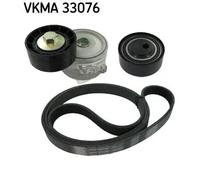 Kit cinghia trapezoidale multirighe VKMA 33076 SKF per CITROËN PEUGEOT
