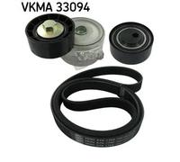 Kit cinghia trapezoidale multirighe VKMA 33094 SKF per FIAT PEUGEOT CITROËN