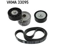 Kit cinghia trapezoidale multirighe VKMA 33095 SKF per PEUGEOT CITROËN FIAT