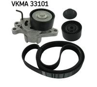Kit cinghia trapezoidale multirighe VKMA 33101 SKF per CITROËN PEUGEOT