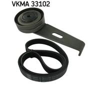 Kit cinghia trapezoidale multirighe VKMA 33102 SKF per CITROËN PEUGEOT FIAT