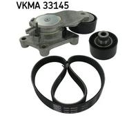 Kit cinghia trapezoidale multirighe VKMA 33145 SKF per PEUGEOT 407 SW 407