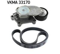 Kit cinghia trapezoidale multirighe VKMA 33170 SKF per CITROËN