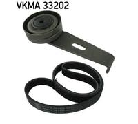Kit cinghia trapezoidale multirighe VKMA 33202 SKF per PEUGEOT CITROËN