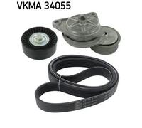 Kit cinghia trapezoidale multirighe VKMA 34055 SKF per FORD MONDEO II COUGAR