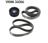 Kit cinghia trapezoidale multirighe VKMA 34066 SKF per FORD FOCUS II C-MAX
