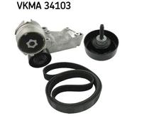 SKF Set di cinghie Poly-V VKMA 34103 per Ford Focus I tre volumi