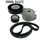 Kit cinghia trapezoidale multirighe VKMA 34123 SKF per SAAB 9-3 9-3 Cabriolet