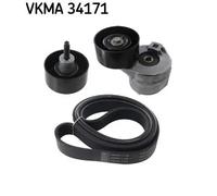 Kit cinghia trapezoidale multirighe VKMA 34171 SKF per FORD TRANSIT Autobus