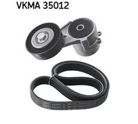 Kit cinghia trapezoidale multirighe VKMA 35012 SKF per OPEL ASTRA G Hatchback