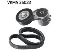 Kit cinghia trapezoidale multirighe VKMA 35022 SKF per OPEL ASTRA G Hatchback