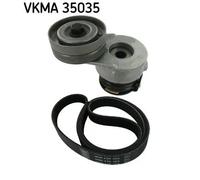 Kit cinghia trapezoidale multirighe VKMA 35035 SKF per OPEL COMBO Tour CORSA C