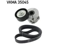 Kit cinghia trapezoidale multirighe VKMA 35045 SKF per OPEL CHEVROLET