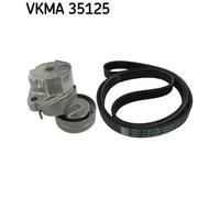 Kit cinghia trapezoidale multirighe VKMA 35125 SKF per OPEL ASTRA F Hatchback