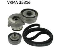 Kit cinghia trapezoidale multirighe VKMA 35316 SKF per OPEL ASTRA G Hatchback