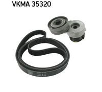 SKF Kit cinghie Poly-V VKMA 35320 per Opel Astra H GTC, Meriva, Caravan