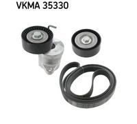 Kit cinghia trapezoidale multirighe VKMA 35330 SKF per OPEL SAAB CHEVROLET