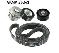 SKF Kit Cinghie Poly-V VKMA 35341 EPDM (Etilene-Propilene-Diene-Caucciù)