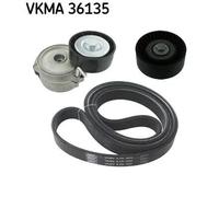Kit cinghia trapezoidale multirighe VKMA 36135 SKF per FORD VOLVO
