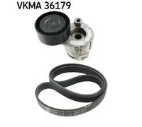 Kit cinghia trapezoidale multirighe VKMA 36179 SKF per RENAULT NISSAN DACIA