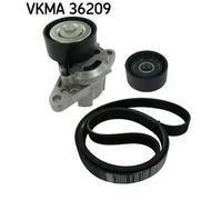 Kit cinghia trapezoidale multirighe VKMA 36209 SKF per RENAULT CLIO II LAGUNA II