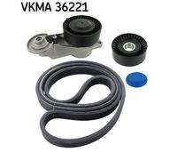 Kit cinghia trapezoidale multirighe VKMA 36221 SKF per VOLVO XC90 I S80 I