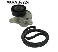 Kit cinghia trapezoidale multirighe VKMA 36224 SKF per VOLVO S80 I XC90 I S60 I