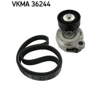 Kit cinghia trapezoidale multirighe VKMA 36244 SKF per VOLVO V70 III XC60 I SUV