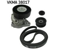 Kit cinghia trapezoidale multirighe VKMA 38017 SKF per MERCEDES-BENZ CHRYSLER