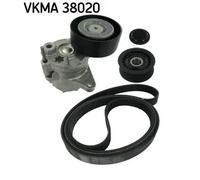 Kit cinghia trapezoidale multirighe VKMA 38020 SKF per MERCEDES-BENZ CLASSE E