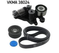 Kit cinghia trapezoidale multirighe VKMA 38024 SKF per MERCEDES-BENZ CLASSE E
