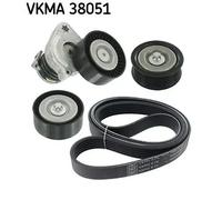 Kit cinghia trapezoidale multirighe VKMA 38051 SKF per MERCEDES-BENZ SLK