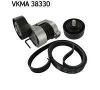 Kit cinghia trapezoidale multirighe VKMA 38330 SKF per BMW 3 Touring 3 Compact 3