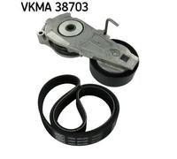 SKF Kit Cinghie Poly-V VKMA 38703 EPDM (Etilene-Propilene-Diene-Caucciù)