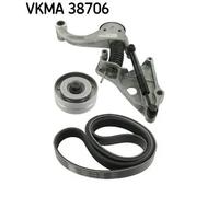Kit cinghia trapezoidale multirighe VKMA 38706 SKF per MINI MINI MINI Cabriolet