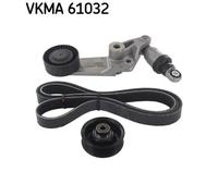 Kit cinghia trapezoidale multirighe VKMA 61032 SKF per TOYOTA COROLLA MR2 III