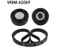 Kit cinghia trapezoidale multirighe VKMA 61069 SKF per TOYOTA YARIS