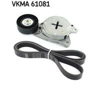 Kit cinghia trapezoidale multirighe VKMA 61081 SKF per TOYOTA YARIS AURIS