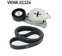 Kit cinghia trapezoidale multirighe VKMA 61124 SKF per TOYOTA AURIS VERSO S