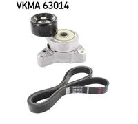 Kit cinghia trapezoidale multirighe VKMA 63014 SKF per HONDA CR-V III ACCORD VII