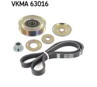 SKF Kit cinghie Poly-V VKMA 63016 per Honda Civic VI Hatchback