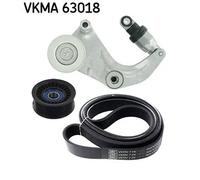 Kit cinghia trapezoidale multirighe VKMA 63018 SKF per HONDA