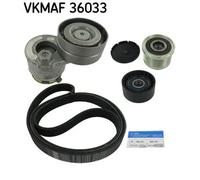 Kit cinghia trapezoidale multirighe VKMAF 36033 SKF per RENAULT OPEL NISSAN