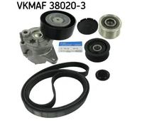 Kit cinghia trapezoidale multirighe VKMAF 38020-3 SKF per MERCEDES-BENZ CLASSE E